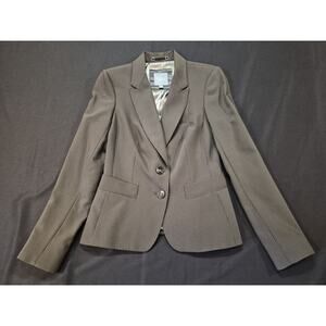 Womens Luxe Limited Chocolate Pinstripe Blazer Size 0